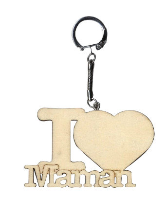 Sleutelhanger 4,5 x 7,5cm, Maman